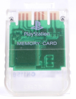 Playstation 1 Memory Card (Clear)