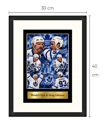 Uusi Wendel Clark ja Doug Gilmour art print Limited Edition