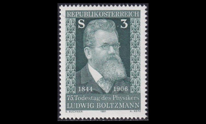 Itävalta 1677 ** Fyysikko Ludwig Boltzmann (1981)