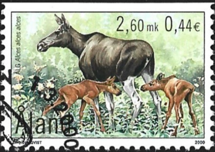 Åland 2000  ÅV 8  Hirvet  2,60 mk EP leima LaPe 172