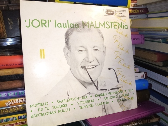 10" LP Georg Malmsten : Jori laulaa Malmstenia II ( SIS POST