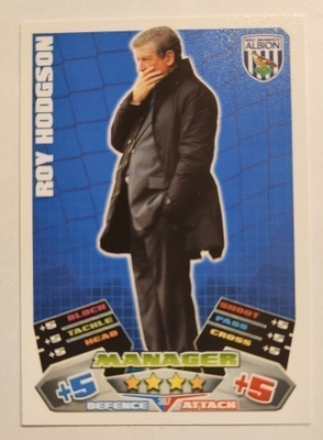 Roy Hodgson jalkapallokortti 2011-2012 West Bromwich Albion