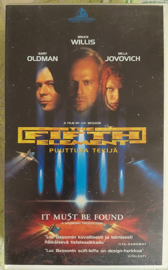 The Fifth Element- Puuttuva tekijä   VHS  (1997)  2h 7min