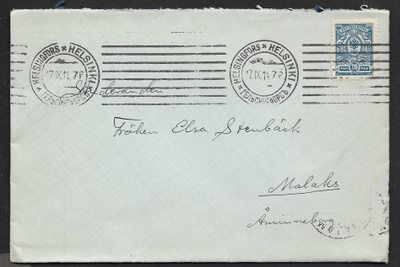 Postil. - 20p 1911 (LAPE 64) Helsinki 17.9.1914