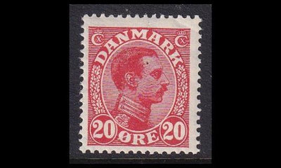 Tanska 146 ** Christian X 20 öre (1925)