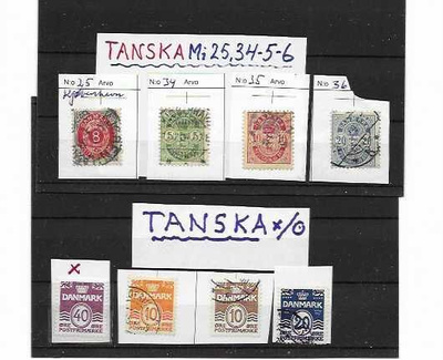 TANSKA 8 MERKKIÄ-OSIN Mi numerot