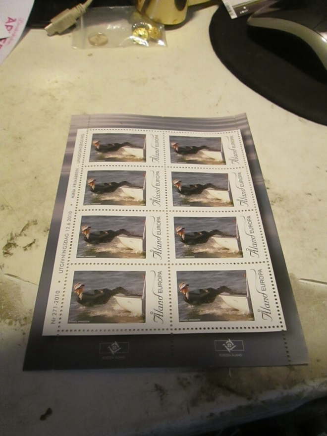 2010 Åland  Omakuvapostimerkki  blokki postituore