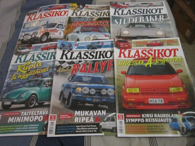 KLASSIKOT AUTOLEHTIÄ 6 KPL. 2025.