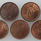1 Penni 7 kpl. 1898-1909 Hyväkuntoinen erää! - pikkukuva 4