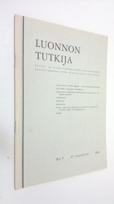 Luonnon tutkija n:o 4/1963