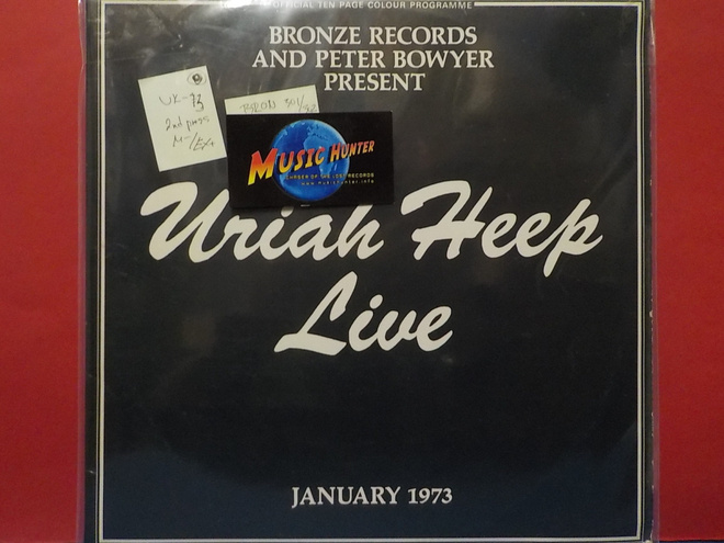 URIAH HEEP - URIAH HEEP LIVE - UK 1973 2ND PRESS M-/EX+ LP