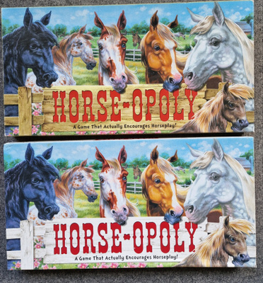 Horse-Opoli lautapeli .Monopolityyppinen peli