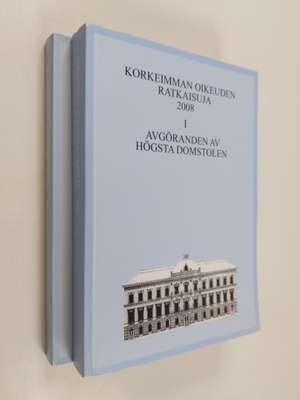 Korkeimman oikeuden ratkaisuja 2008 1-2