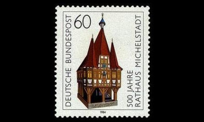 Saksa 1200 ** Michelstadtin raatihuone 500v (1984)