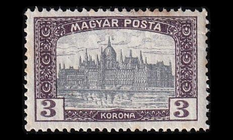 Unkari 258 * Parlamenttirakennus 3 Kr (1919)