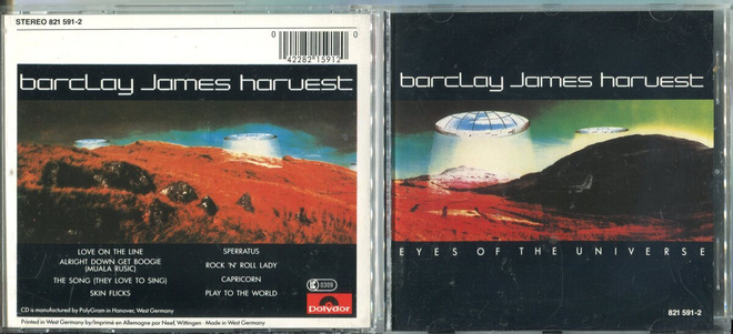 BARCLAY JAMES HARVEST . CD-LEVY . EYES OF THE UNIVERSE