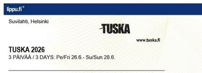 TUSKA 3 PÄIVÄN LIPPU