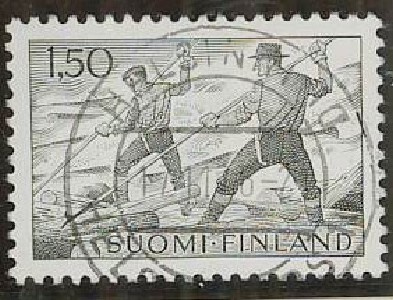 1963 1,50 mk tukinuittaja HELSINKI loisto