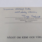 Något om Kemi och världsbild (signeerattu, tekijän omiste) - pikkukuva 3
