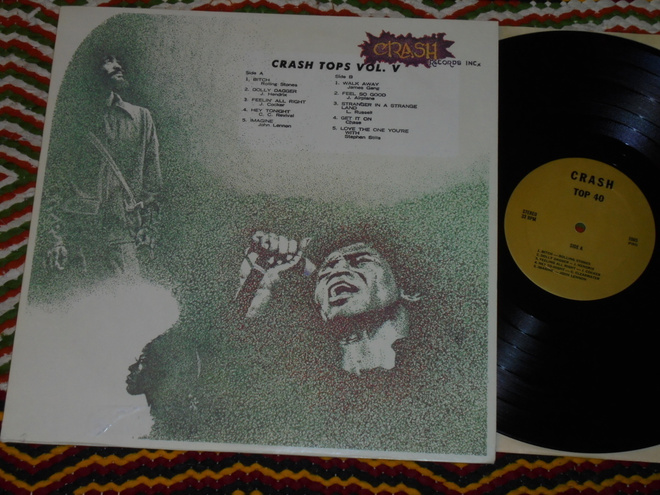 CRASH TOPS Vol. 5 - LP 1972 USA rock soul  EX