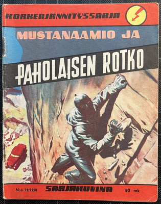 Korkeajännitys 1958 no.19; Mustanaamio ja paholaisen rotko
