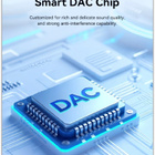 ?? USB-C - 3.5mm uros DAC audiokaapeli HiFi / 1m #30890 - pikkukuva 4