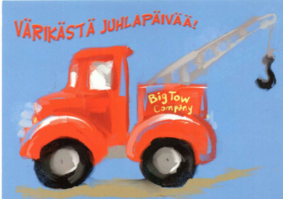 Postikortti: VÄRIKÄSTÄ JUHLAPÄIVÄÄ! (Tiimari)