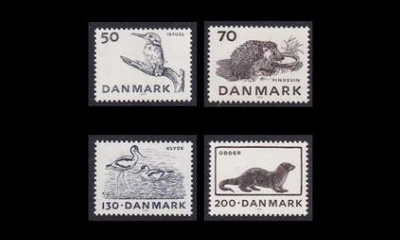 Tanska 602-5 ** Uhanalaisia eläimiä (1975)