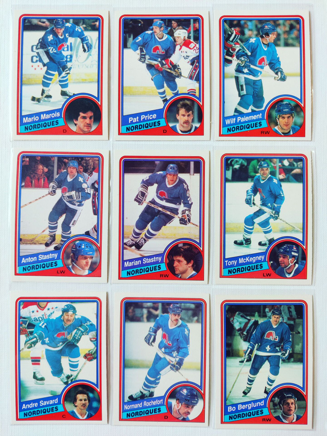 84-85 Opc - Quebec Nordiques 13kpl
