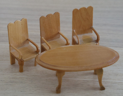 Lundby 1950-60-luku nukkekodin kalusteet