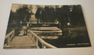 Punkaharju, hotel Finlandia ja rantalaituri, mv pk, p. 1928