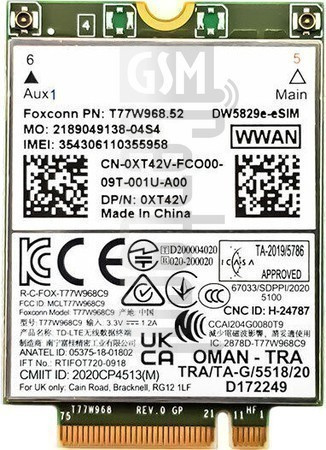 Dw5829e 4G LTE Mobile Broadband (Qc-X20 LTE-A)