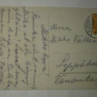 Merimiespukuinen poika ja kukkakimppu, onnitttelupk, p. 1935 - pikkukuva 2