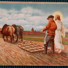 Vanha antiikki kortti, tyypillinen 1900 alun kuva - pikkukuva 1