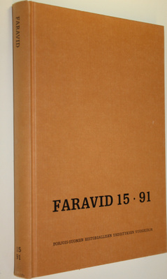 Faravid 15/91 : Pohjois-Suomen historiallisen yhdistyksen...
