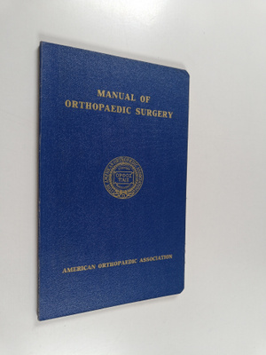 Manual of orthopaedic surgery