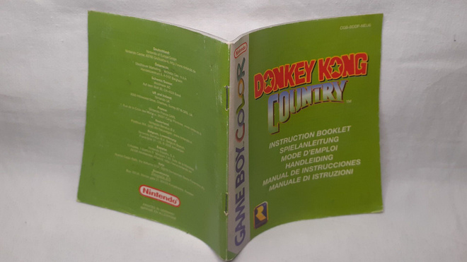 Donkey Kong Country ohjevihko ohjeet GBC
