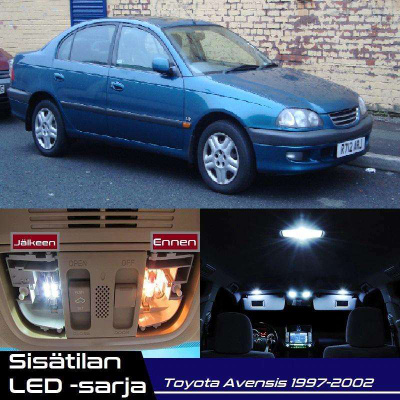 Toyota Avensis (T220) Sisätilan LED-sarja 6-osai