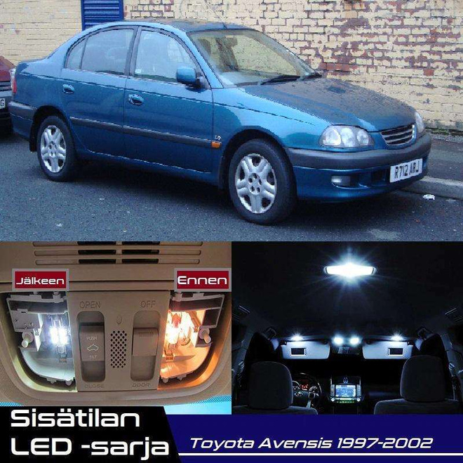 Toyota Avensis (T220) Sisätilan LED-sarja 6-osai
