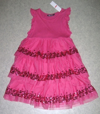 LINDEX KIDS FUKSIA JUHLAMEKKO KOKO 122 UUSI HKI