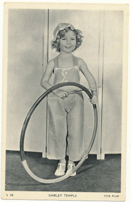 Filmitähti SHIRLEY TEMPLE - vanha kortti