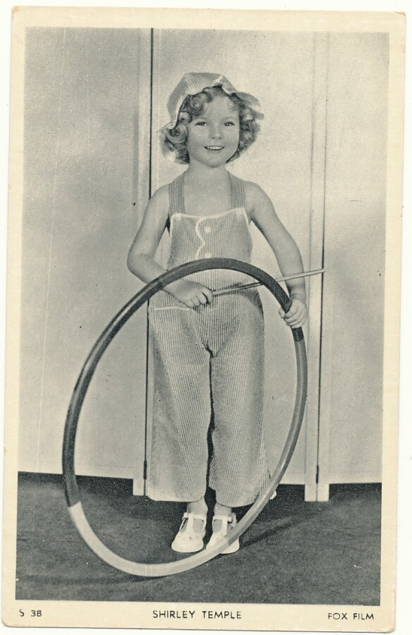 Filmitähti SHIRLEY TEMPLE - vanha kortti