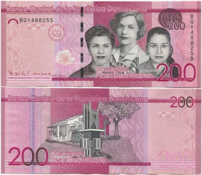 Dominican Republic 200 Pesos 2016 (P-191c) UNC