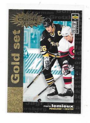 94-95 UD Crash The Game GOLD Set #C25 Mario Lemieux , Pens
