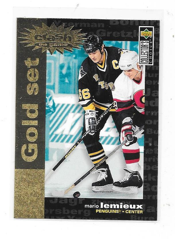 94-95 UD Crash The Game GOLD Set #C25 Mario Lemieux , Pens