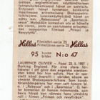 Purkkakuva Hellas Filmitähti-sarja n:o 47 LAURENCE OLIVIER - pikkukuva 2