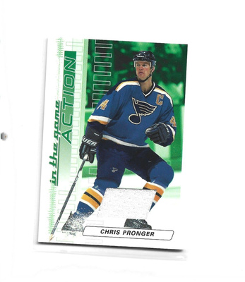 CHRIS PRONGER - JERSEY=VALK - IN THE GAME ACTION #M-143