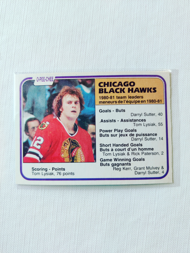 81-82 Opc - Tom Lysiak