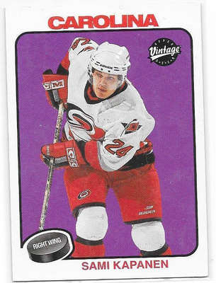 2001-02 UD Vintage #49 Sami Kapanen Carolina Canes