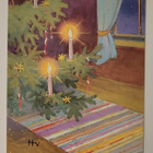 Joulukortti 3kpl, kulkenut, HV Hugo Vartiainen - pikkukuva 2